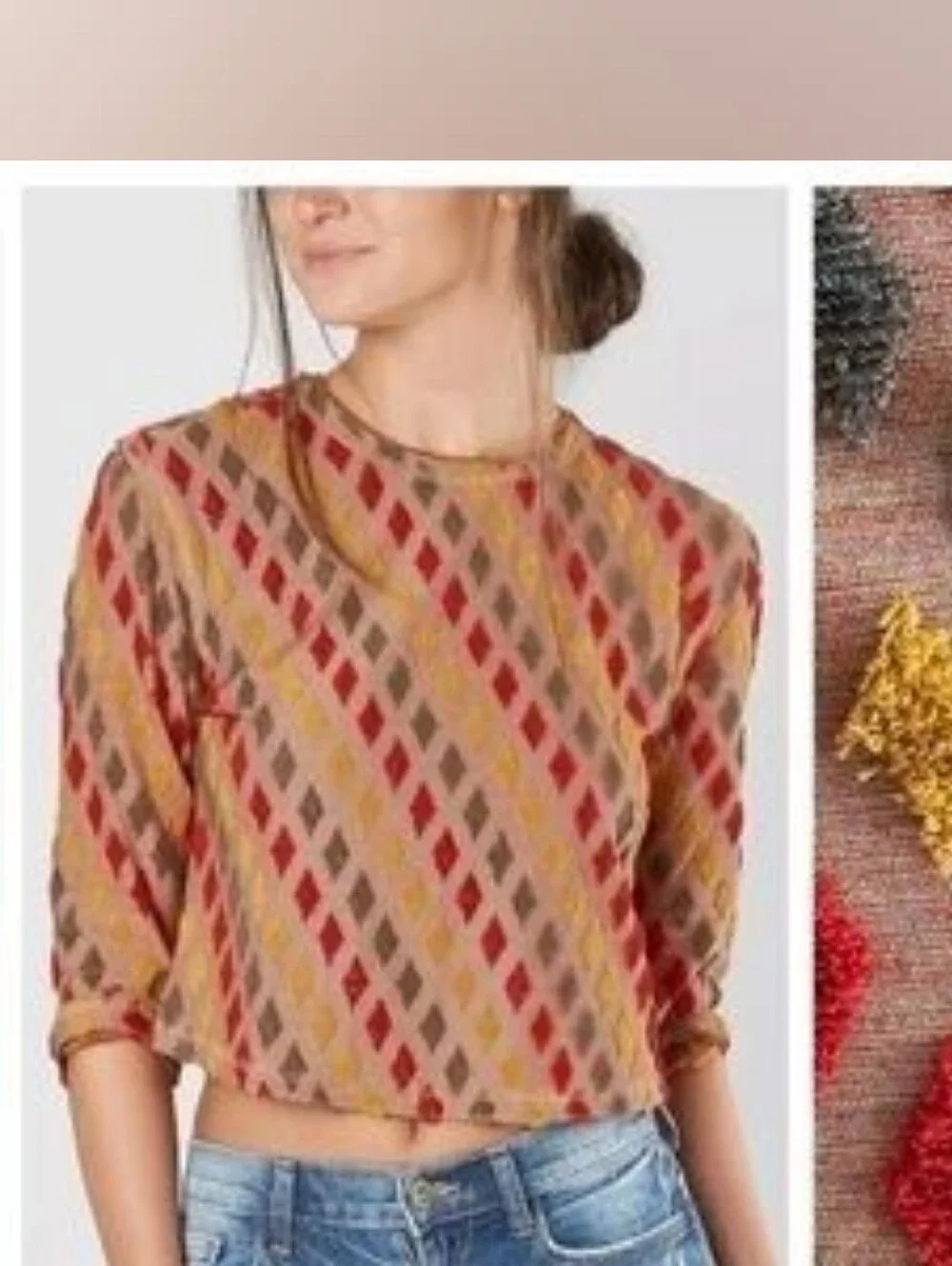 Free People textured crop